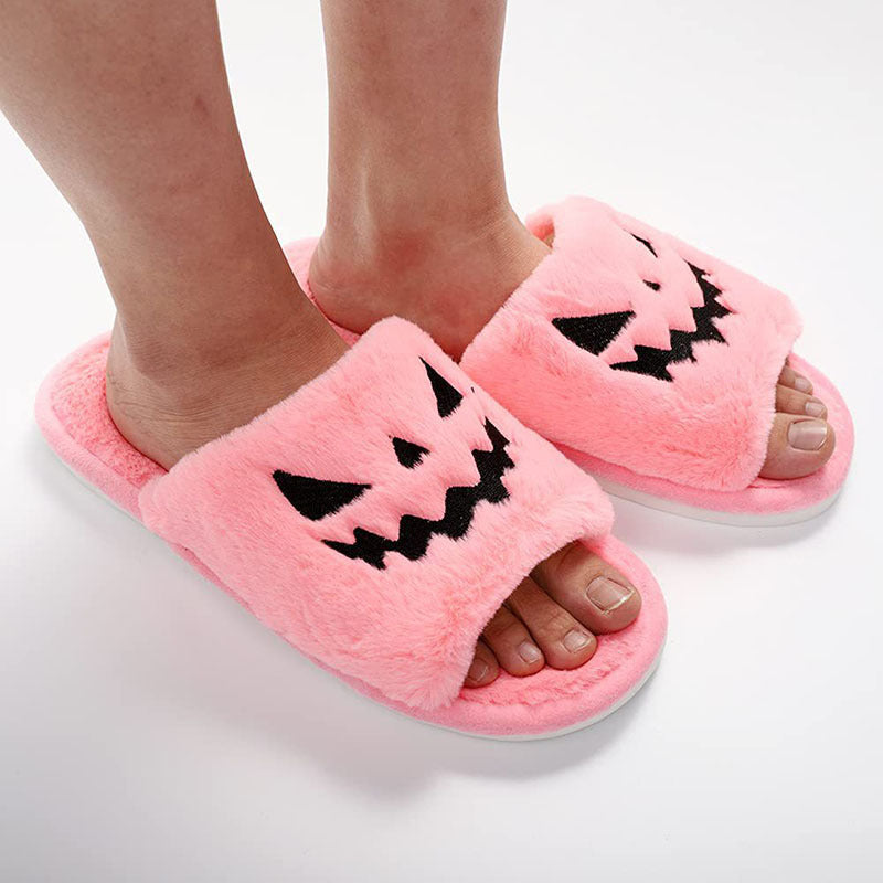 Halloween Winter Slippers Beautiful and Warm Women's Slippers