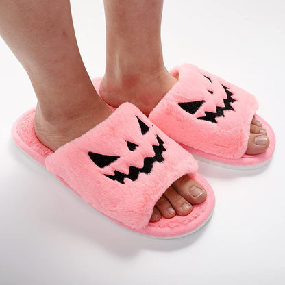 Halloween Winter Slippers Beautiful and Warm Women's Slippers