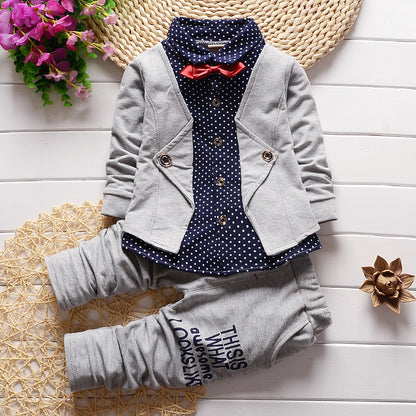 Children's costume bow tie sweater small pants