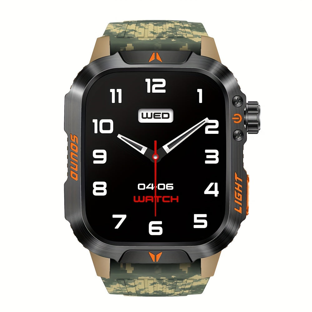 New Smart Watch (Answer/Call) Outdoor Sports Watch LED Altimeter Barometer 100+ Sports Modes 600mAh Battery Multimedia Message View Weather Fitness Tracker for Android Phone