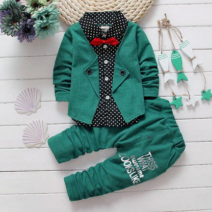 Children's costume bow tie sweater small pants
