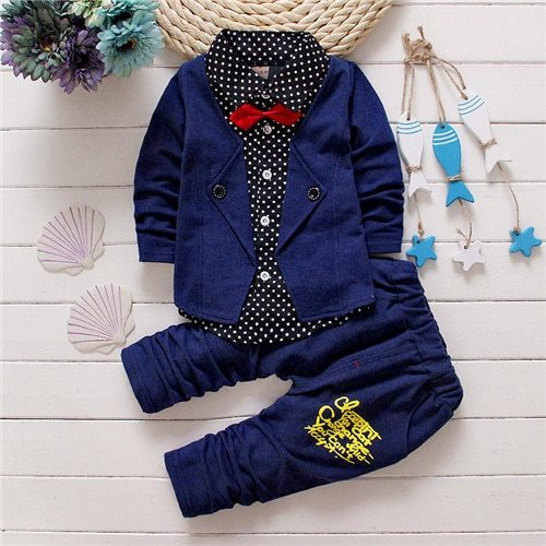 Children's costume bow tie sweater small pants
