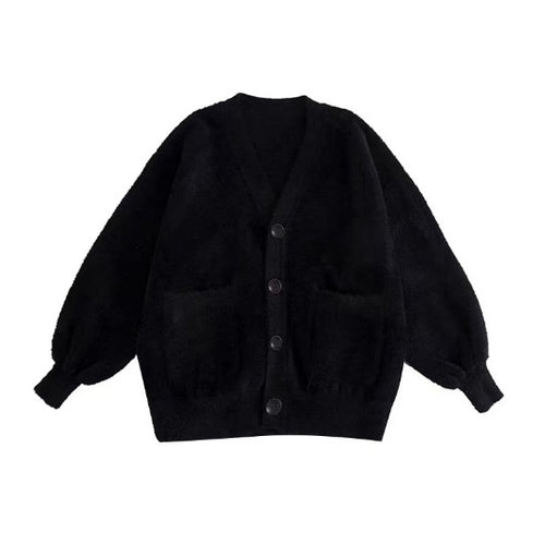 Cardigan de malha de pele de vison impermeável para mulher