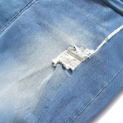 Men's ripped jeans with fashion personality and street trend style