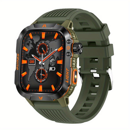New Smart Watch (Answer/Call) Outdoor Sports Watch LED Altimeter Barometer 100+ Sports Modes 600mAh Battery Multimedia Message View Weather Fitness Tracker for Android Phone
