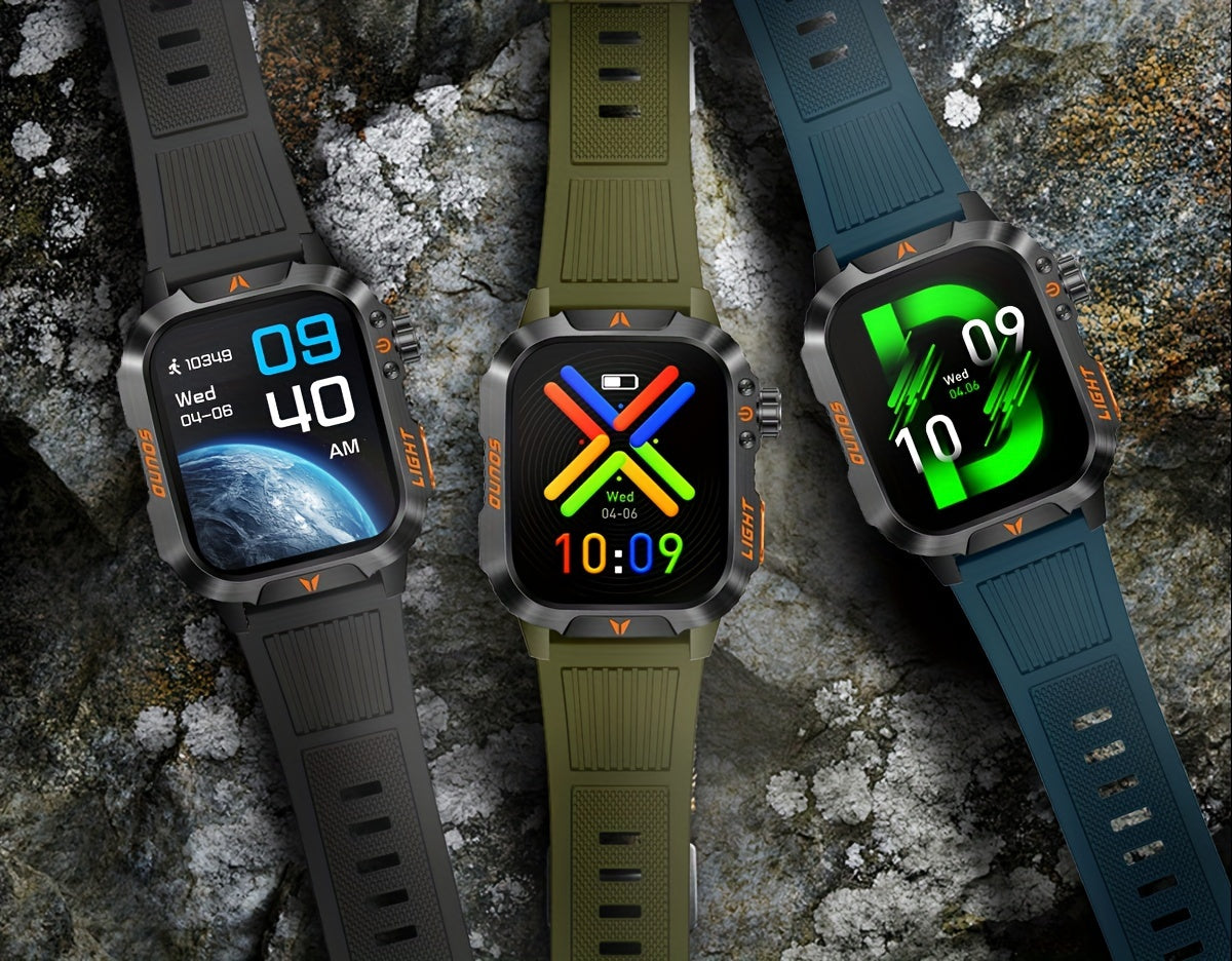 New Smart Watch (Answer/Call) Outdoor Sports Watch LED Altimeter Barometer 100+ Sports Modes 600mAh Battery Multimedia Message View Weather Fitness Tracker for Android Phone