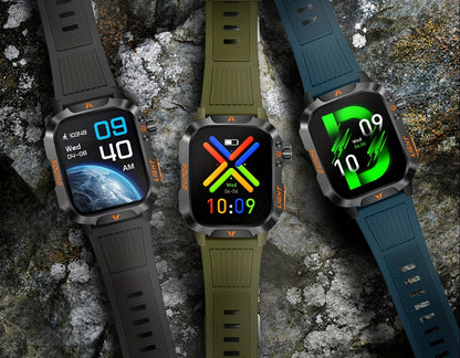 New Smart Watch (Answer/Call) Outdoor Sports Watch LED Altimeter Barometer 100+ Sports Modes 600mAh Battery Multimedia Message View Weather Fitness Tracker for Android Phone