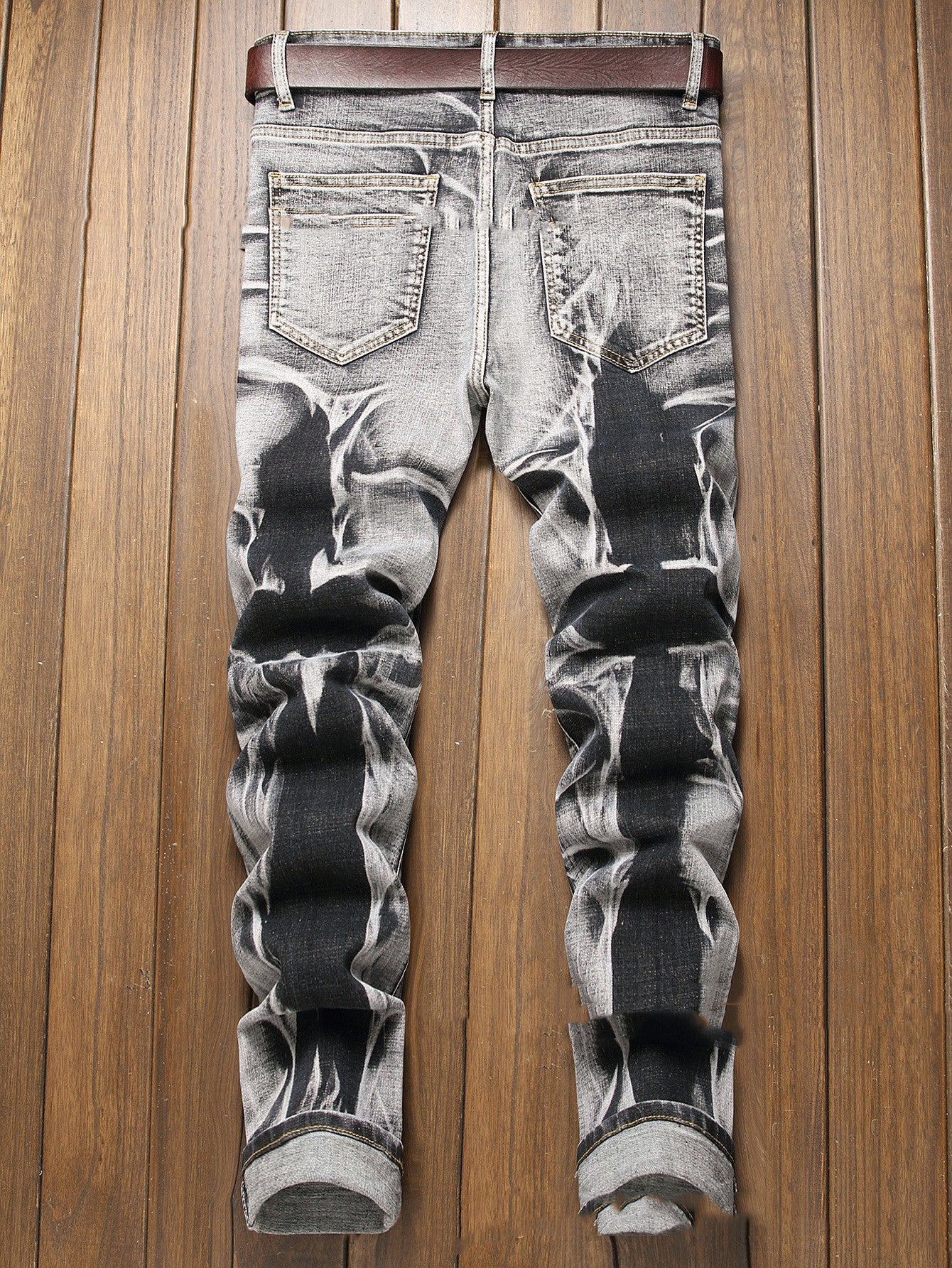 Men's Gray Slim Fit All-match Comfortable Pants