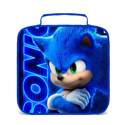 SONIC Bags for Elementary and Middle School Students and Children's School Backpack with Cartoon Ports Backpack Relief Backpack