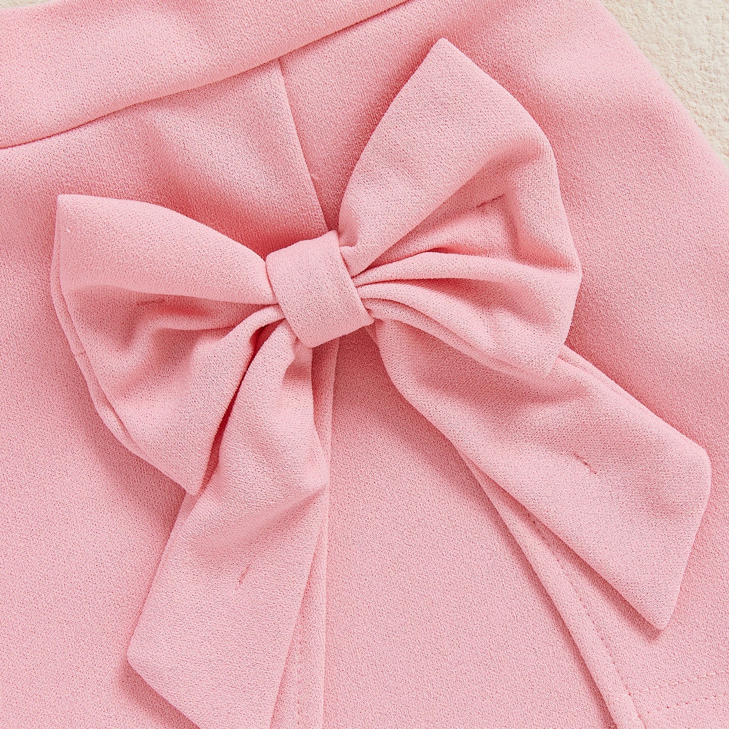 Baby Girls Autumn Long Sleeve 3D Floral Decor Skirt and Beret Set, 6 Months to 4 Years