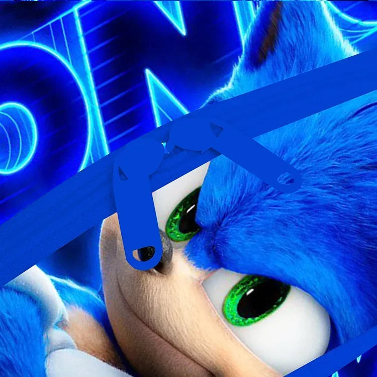 SONIC Bags for Elementary and Middle School Students and Children's School Backpack with Cartoon Ports Backpack Relief Backpack