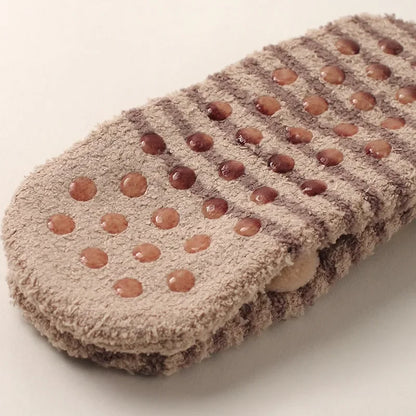 Autumn/Winter Non-Slip Warm Floor Socks, Indoor Yoga Socks, Low-Calf Slippers for Women, Cute Hedgehog Socks for Home, Christmas Gifts