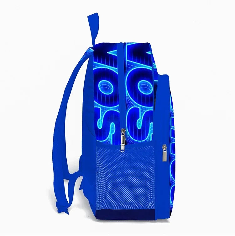 SONIC Bags for Elementary and Middle School Students and Children's School Backpack with Cartoon Ports Backpack Relief Backpack