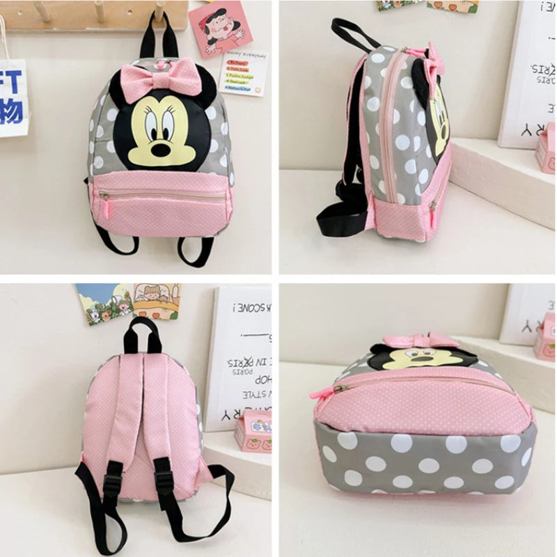 Cartoon Backpack for Baby Boys Girls Minnie Mickey Mouse Lovely School Backpack Kindergarten Schoolbag Kids Gift
