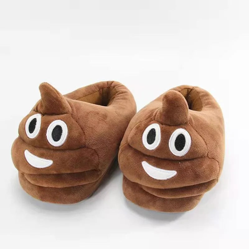 For Men and Women Indoor Playful Cartoon Slipper, Plush Warm Slippers, Winter Shoes