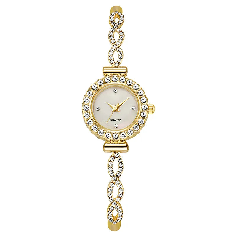Fashion Rhinestone Women's Watch Quartz Bracelet Wristwatch Clock