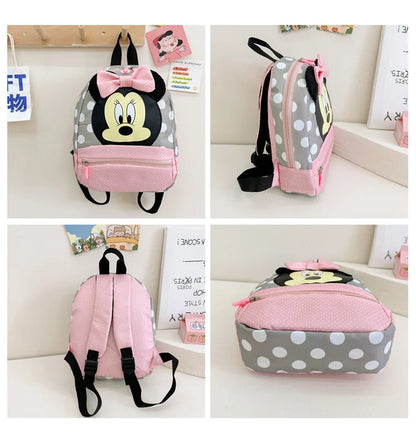 Cartoon Backpack for Baby Boys Girls Minnie Mickey Mouse Lovely School Backpack Kindergarten Schoolbag Kids Gift