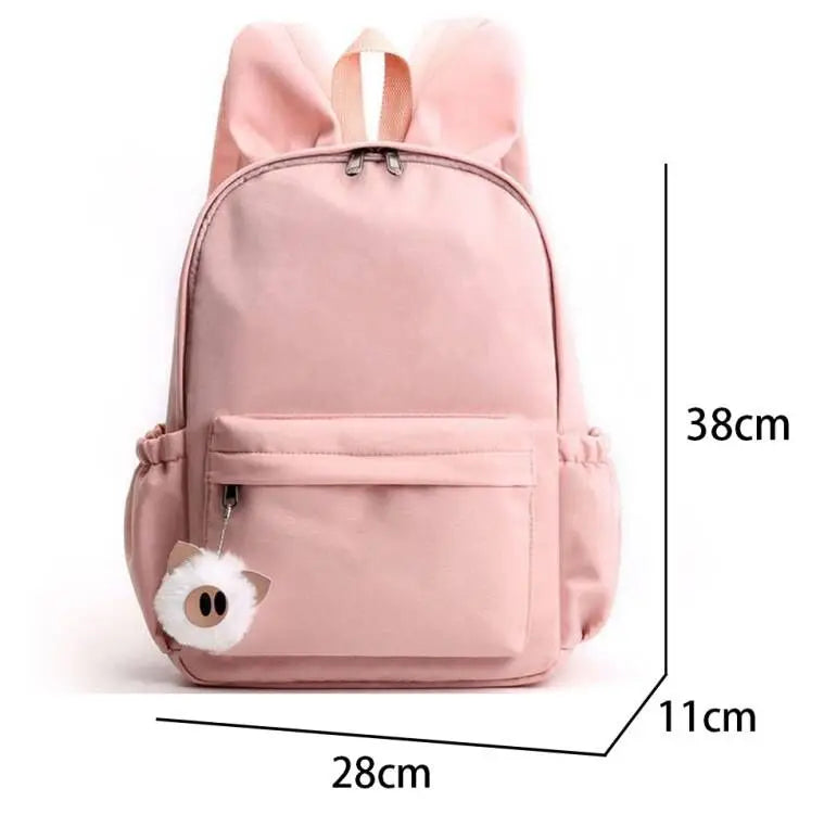 Cute Lilo Stitch Backpack for Girls Boys Students Teenagers Women Casual Backpack School Bag Travel Bunny Ears