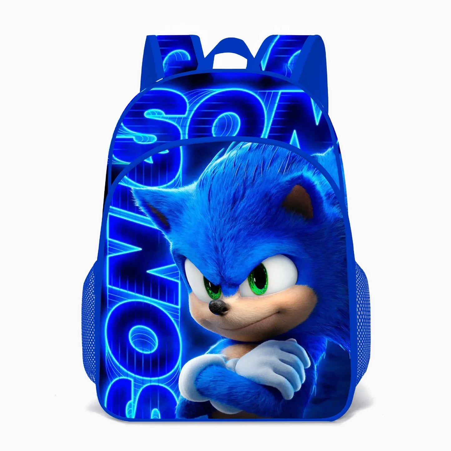SONIC Bags for Elementary and Middle School Students and Children's School Backpack with Cartoon Ports Backpack Relief Backpack