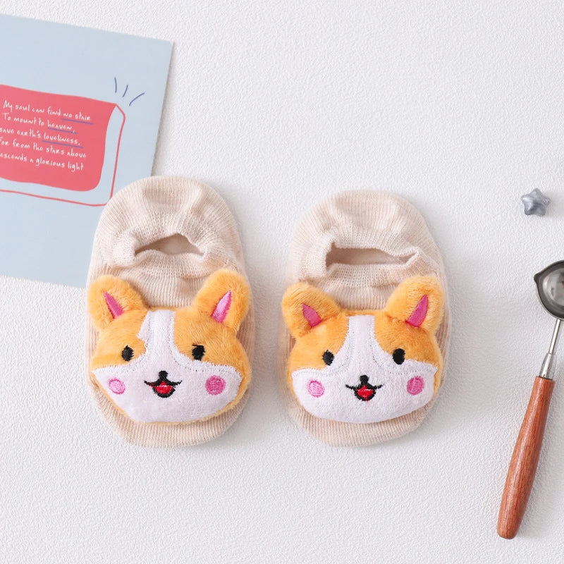 36 Colors Baby Anti-Slip Socks for Boys and Girls Anti-Slip Baby Socks Animals Sheep Dinosaur Lion Newborn Socks