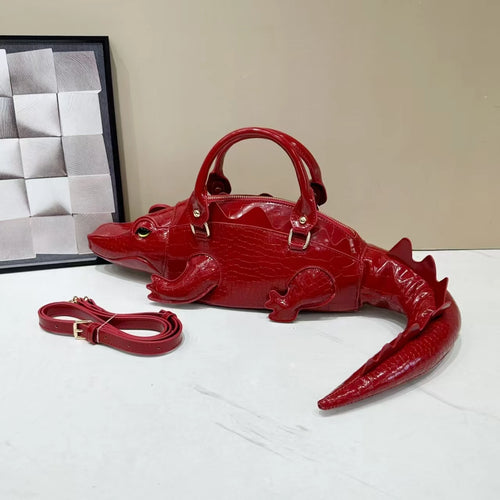 Exclusive alligator-shaped women's bag, new fashion 2025