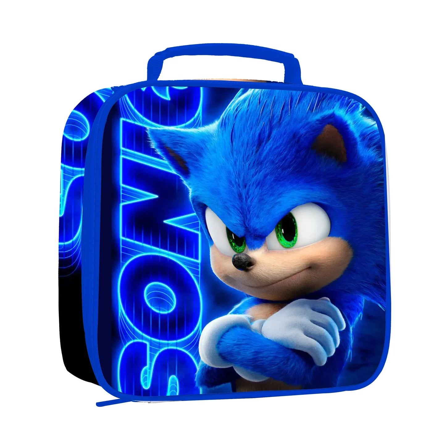SONIC Bags for Elementary and Middle School Students and Children's School Backpack with Cartoon Ports Backpack Relief Backpack