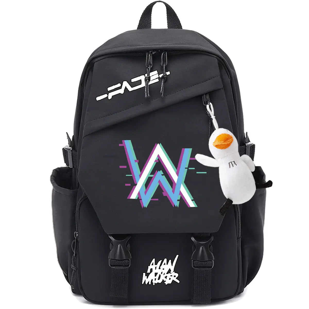 Marshmallow Unisex Portable School Backpack for Business Travel, Student Travel Equipment, Send the Pendant