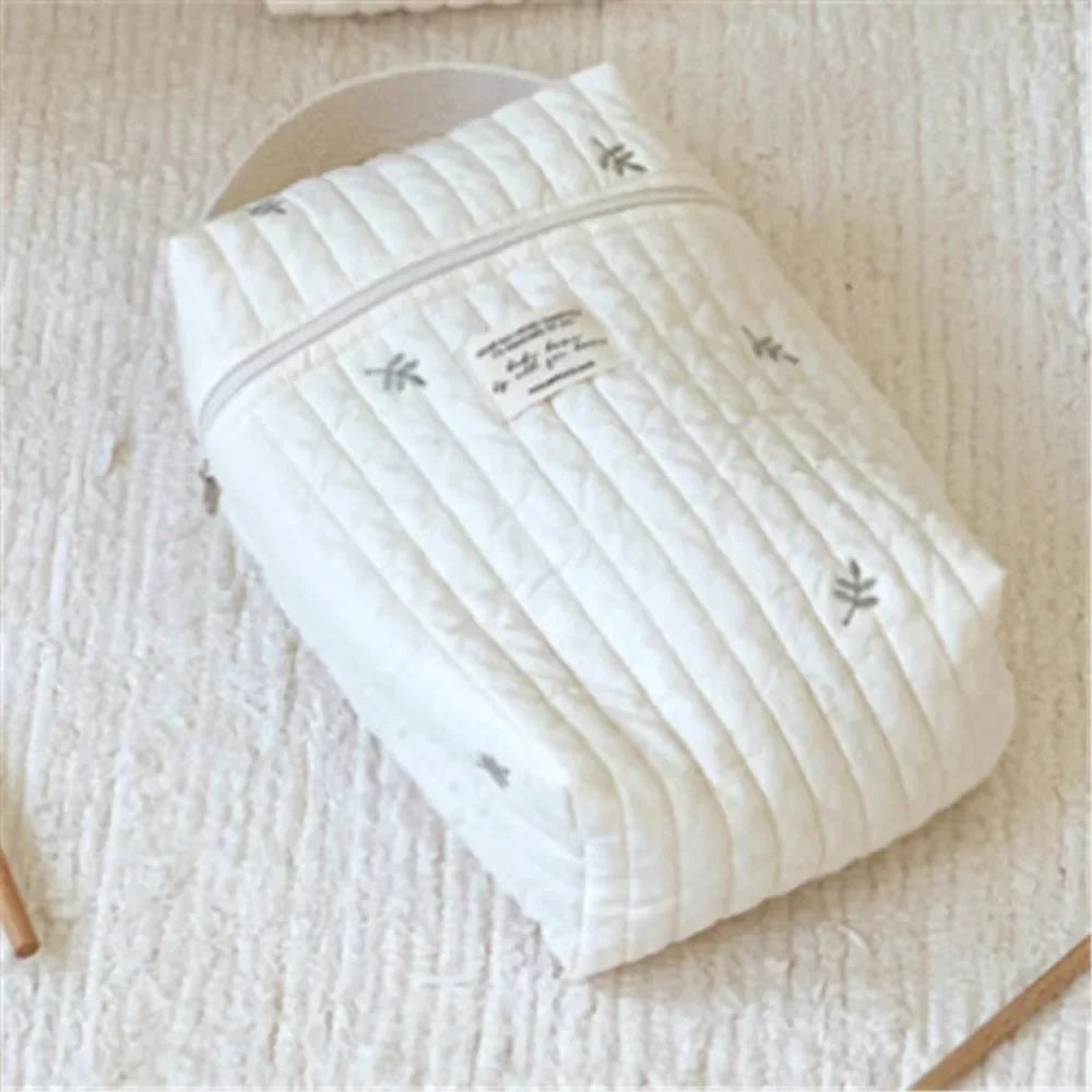 Multifunctional Mommy Diaper Bag with Insulated Pocket, Portable Baby Changing Pad, Travel Nappy Bag, Large Capacity