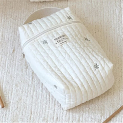 Multifunctional Mommy Diaper Bag with Insulated Pocket, Portable Baby Changing Pad, Travel Nappy Bag, Large Capacity