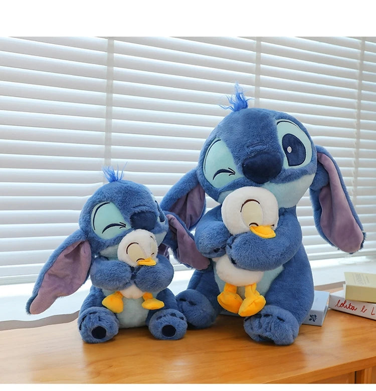 20 Inch Lilo Stitch Plush Toy Cartoon Blue Stitch Duck Soft Stuffed Doll Big Size Sofa Cushion Kids Gift