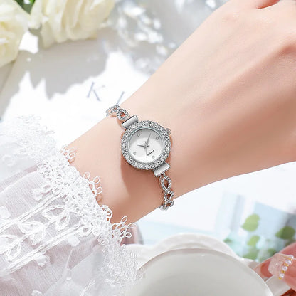 Fashion Rhinestone Women's Watch Quartz Bracelet Wristwatch Clock