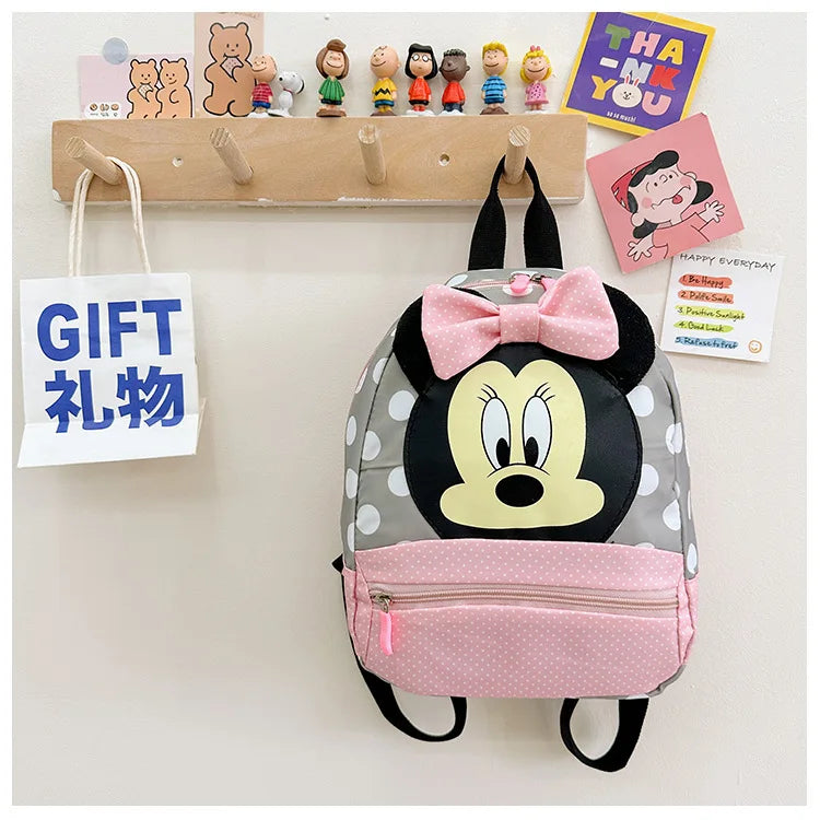 Cartoon Backpack for Baby Boys Girls Minnie Mickey Mouse Lovely School Backpack Kindergarten Schoolbag Kids Gift