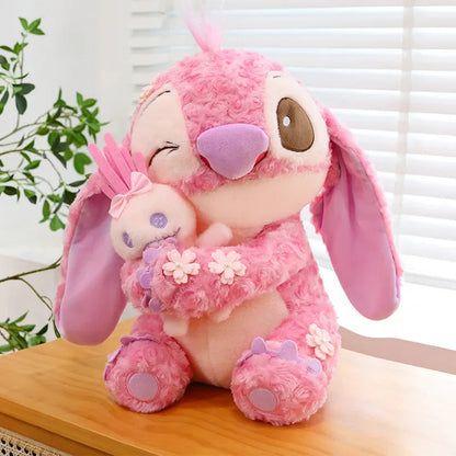 35/45 cm plush toys, inspired by anime and cartoons, available in blue and pink. Kawaii dolls with a soft texture, ideal as a pillow or toy for children. An adorable and fun birthday gift.