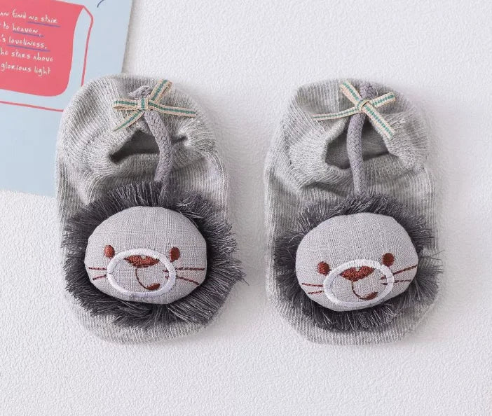 36 Colors Baby Anti-Slip Socks for Boys and Girls Anti-Slip Baby Socks Animals Sheep Dinosaur Lion Newborn Socks