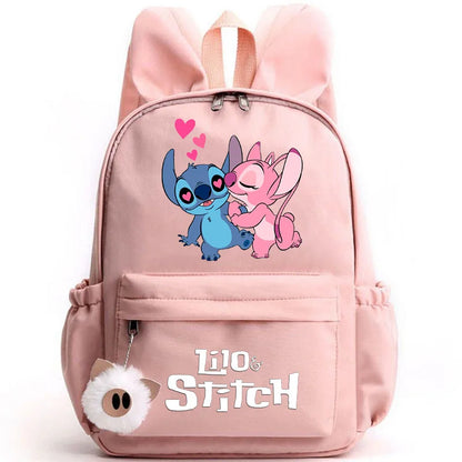 Cute Lilo Stitch Backpack for Girls Boys Students Teenagers Women Casual Backpack School Bag Travel Bunny Ears