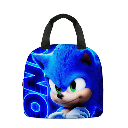 SONIC Bags for Elementary and Middle School Students and Children's School Backpack with Cartoon Ports Backpack Relief Backpack