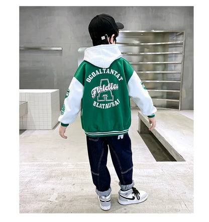 Autumn jacket, baseball suit, teen clothes, quilted coats, cotton jacket, kids bomber, tiny jackets for boys and girls