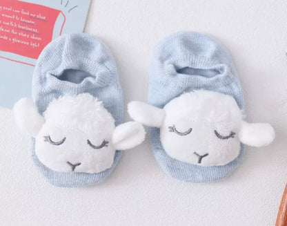 36 Colors Baby Anti-Slip Socks for Boys and Girls Anti-Slip Baby Socks Animals Sheep Dinosaur Lion Newborn Socks