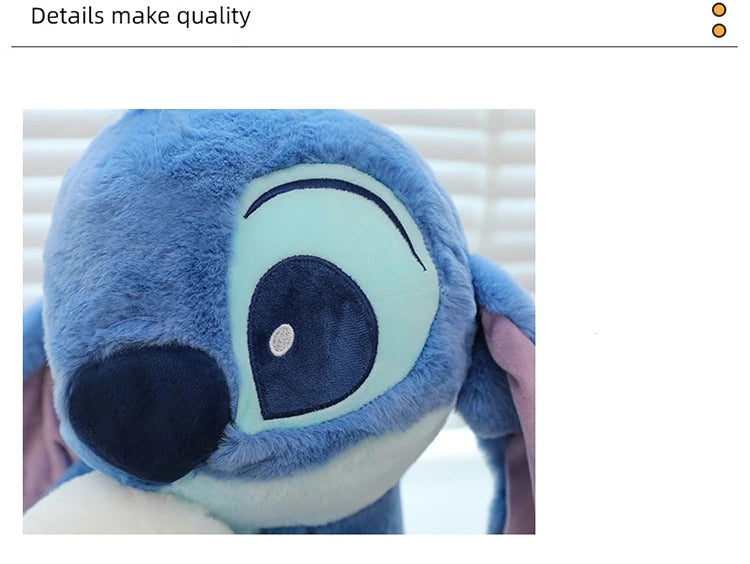 20 Inch Lilo Stitch Plush Toy Cartoon Blue Stitch Duck Soft Stuffed Doll Big Size Sofa Cushion Kids Gift