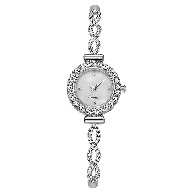 Fashion Rhinestone Women's Watch Quartz Bracelet Wristwatch Clock