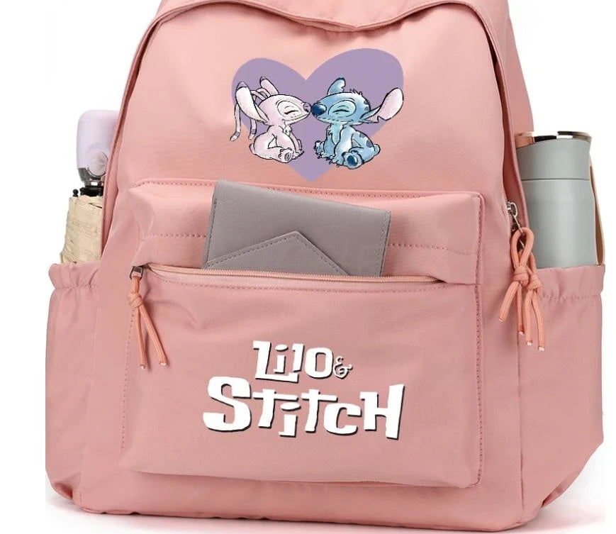 Lilo and Stitch Backpack Set of 3, Lunch Bag, Pencil Case, Teens, Women, Men, School, Students, Backpack, Cartoon, School Backpack