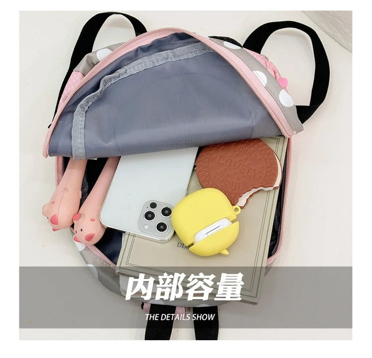 Cartoon Backpack for Baby Boys Girls Minnie Mickey Mouse Lovely School Backpack Kindergarten Schoolbag Kids Gift