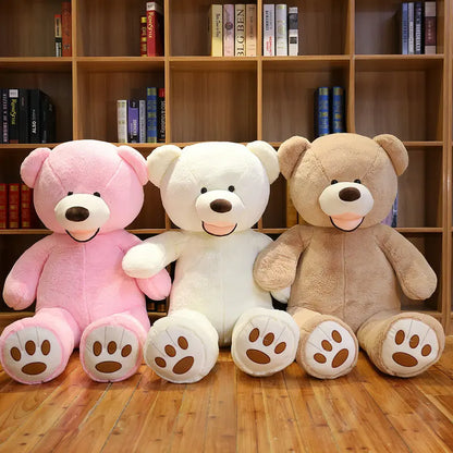 100/130cm American Giant Teddy Bear Plush Toys Soft Animal Pillow Birthday Valentine's Day Gifts