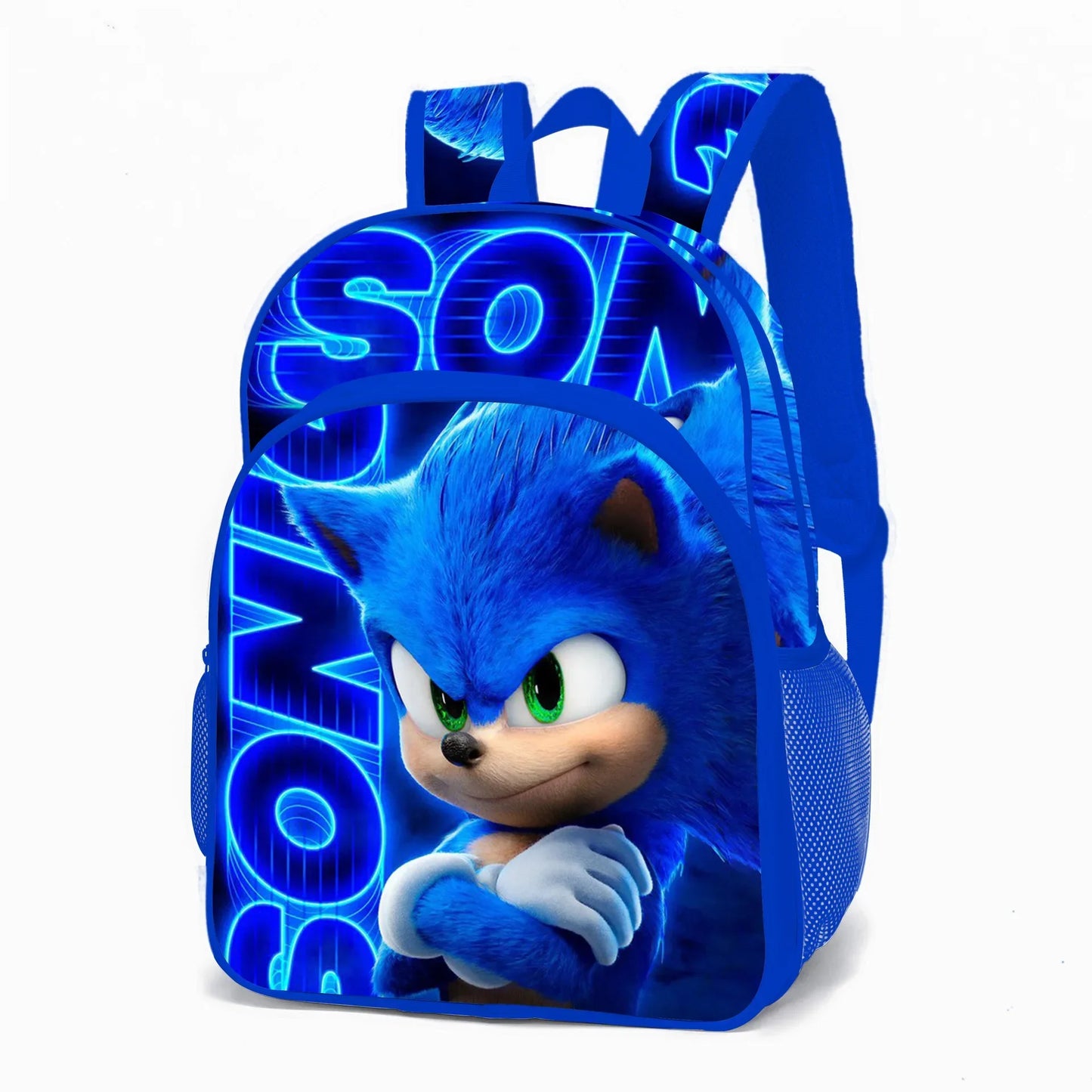 SONIC Bags for Elementary and Middle School Students and Children's School Backpack with Cartoon Ports Backpack Relief Backpack