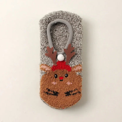 Autumn/Winter Non-Slip Warm Floor Socks, Indoor Yoga Socks, Low-Calf Slippers for Women, Cute Hedgehog Socks for Home, Christmas Gifts