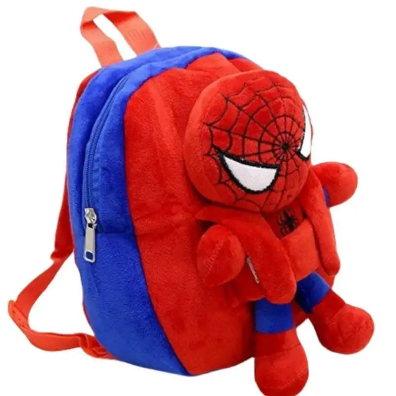 Children Plush Backpack Cartoon Print Cute Casual Backpack for Kindergarten Boys Girls School Bag Gift