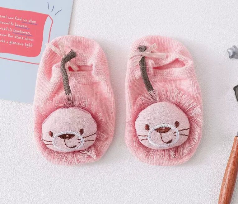 36 Colors Baby Anti-Slip Socks for Boys and Girls Anti-Slip Baby Socks Animals Sheep Dinosaur Lion Newborn Socks