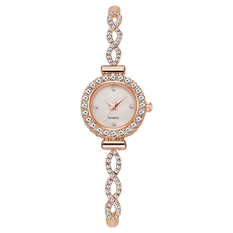Fashion Rhinestone Women's Watch Quartz Bracelet Wristwatch Clock