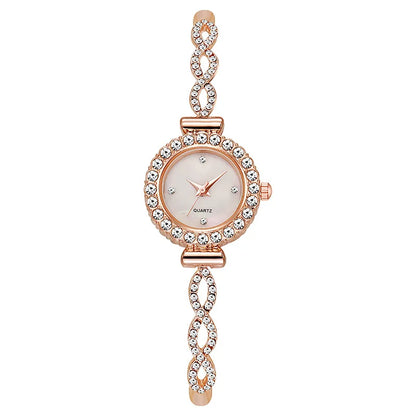 Fashion Rhinestone Women's Watch Quartz Bracelet Wristwatch Clock