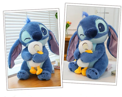 20 Inch Lilo Stitch Plush Toy Cartoon Blue Stitch Duck Soft Stuffed Doll Big Size Sofa Cushion Kids Gift